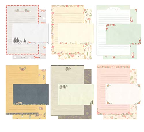 IMagicoo 48 Cute Lovely Writing Stationery Paper Letter Set with 24 Envelope/Envelope Seal Sticker (10)