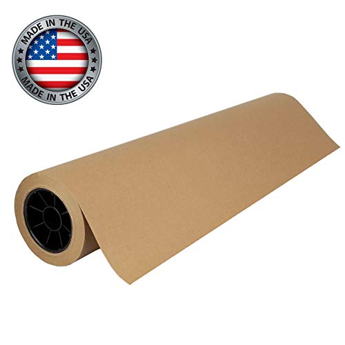 Brown Kraft Paper Roll | 30' x 200' (2400') | Best Paper for Gift Wrapping, Art & Crafts, Bulletin Boards, Packing, Table Runner, and Floor Covering | Made in USA