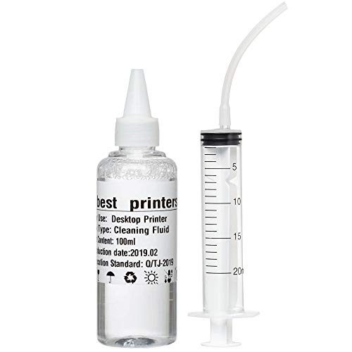 Printhead Cleaning Kit - HP, Epson,Canon, Brother & Lexmark - Large High Efficiency 20ml Premium Syringe - 10oz 100ml (Best Printers Certified)