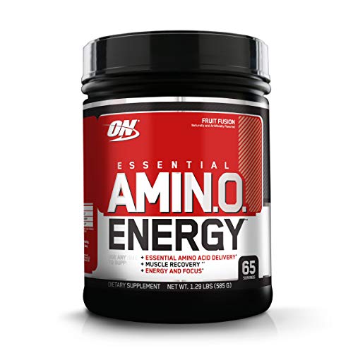 Optimum Nutrition Amino Energy - Pre Workout with Green Tea, BCAA, Amino Acids, Keto Friendly, Green Coffee Extract, Energy Powder - Fruit Fusion, 65 Servings