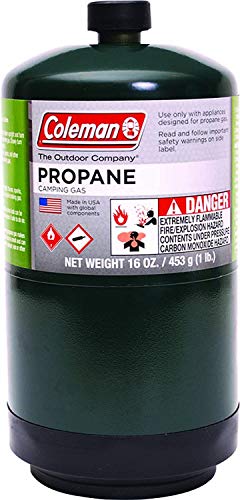 Coleman 333264 Propane Fuel Pressurized Cylinder, 16 Oz