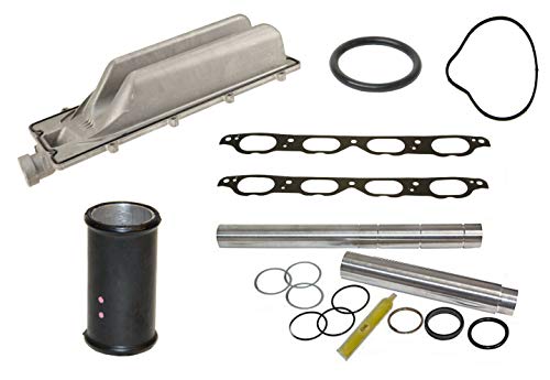 Coolant Repair Kit with Intake Valley Pan Collapsible Coolant Transfer Pipe Kit & Steel Gaskets for BMW E60 E63 E64 E65 E66 E53 E70 and Alpina B7