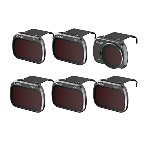Skyreat ND Filters Set for DJI Mavic Mini Accessories,6 Pack-(CPL, UV, ND8, ND16, ND32, ND64)