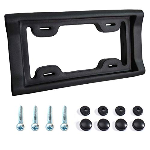 Ultimate Protective License Plate Cover and Bumper Guard | Thick, Heavy Duty Foam Prevents Scratches and Dents in Low Impact Bumps | Universal Fit for Cars,Trucks SUVs and Vans (Screws Included)