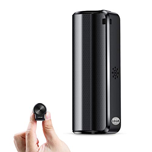 16GB Magnetic Mini Voice Activated Recorder, 3200mAh - 19Days Battery Recording Time, Micro Waterproof Recorder Device Ideal for Lessons, Meetings, Interviews