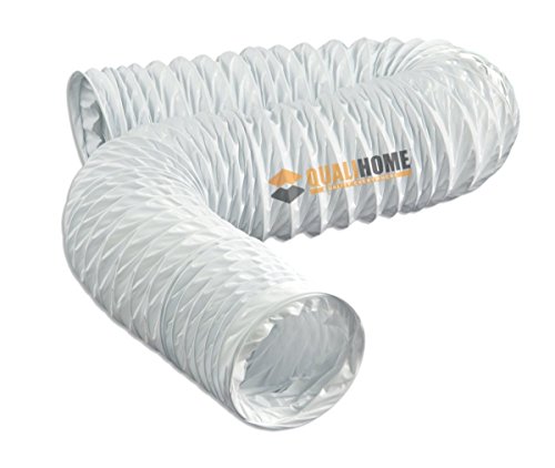 White Flexible Pvc Vinyl Vent Duct Hose, 4 in. x 20 ft.