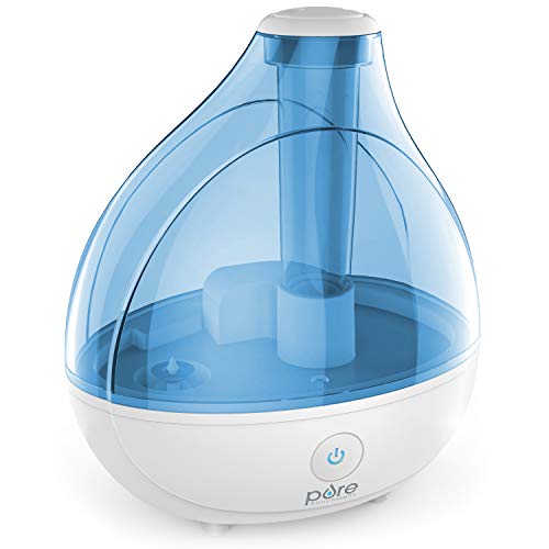 Pure Enrichment MistAire Ultrasonic Cool Mist Humidifier - Premium Humidifying Unit with Whisper-Quiet Operation, Automatic Shut-Off and Night Light Function - Lasts Up to 16 Hours
