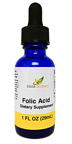 Liquid Vitamin B9 Drops – Liquid Folic Acid Drops – Alcohol-Free Extract - Herb-Science