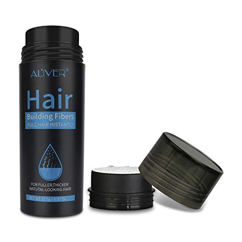 Hair Fibers for Thinning Hair (Multiple Colour) 100% Undetectable Natural Fibers - Completely Conceals Hair Loss in 15 Seconds - For Women & Men - Giant 28g Bottle - (Medium Brown)