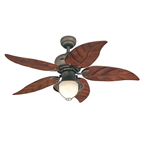 Westinghouse Lighting 7236200 Oasis Indoor Ceiling Fan with Light, 48 Inch, Oil Rubbed Bronze