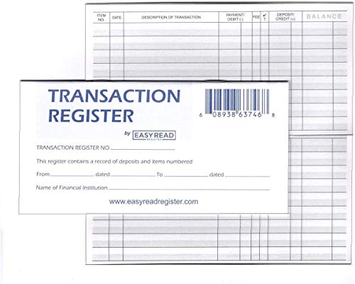 Personal Checkbook Registers, Set of 10, 2020-2021-2022 Calendars