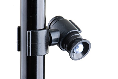 LightBaum- Adjustable LED Flashlight for Crutches, Canes, Walkers, Helps Prevent Falls During Dark Hours, Perfect Illumination Allows Users to See at Night (Universal Tube Mount)