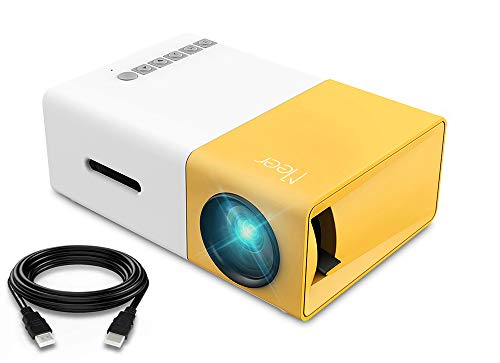 Mini Projector, Meer Portable Pico Full Color LED LCD Video Projector for Children Present, Video TV Movie, Party Game, Outdoor Entertainment with HDMI USB AV Interfaces and Remote Control
