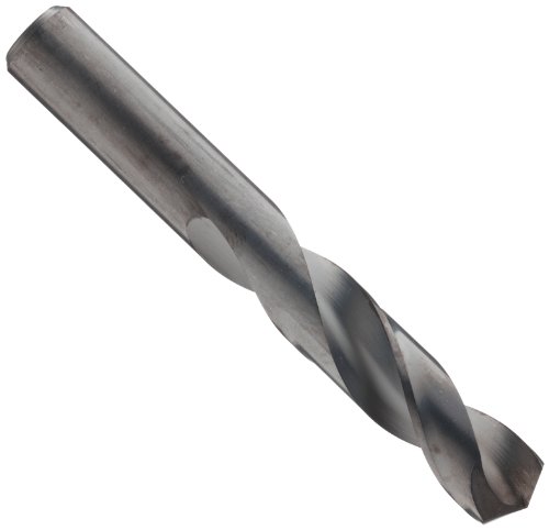 Chicago Latrobe 159 High-Speed Steel Short Length Drill Bit, Black Oxide Finish, Round Shank, 135 Degree Split Point, 1/8' Size (Pack of 12)