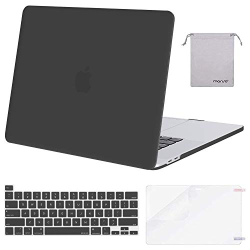 MOSISO MacBook Pro 16 inch Case 2019 Release A2141 with Touch Bar & Touch ID, Plastic Hard Shell Case & Keyboard Cover & Screen Protector & Storage Bag Compatible with MacBook Pro 16, Space Gray