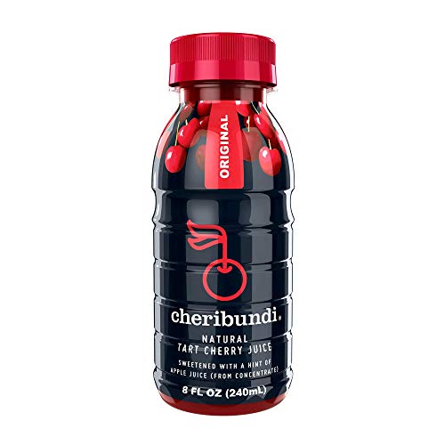 Cheribundi ORIGINAL Tart Cherry Juice - 50 Tart Cherries Per 8 Fl Oz Serving (Pack of 12), 100% Juice Naturally Sweetened, Hint of Apple, Reduce Soreness, Recover Faster, Boost Immunity, Improve Sleep