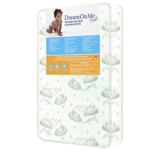 Dream On Me 3' Playard Mattress, White