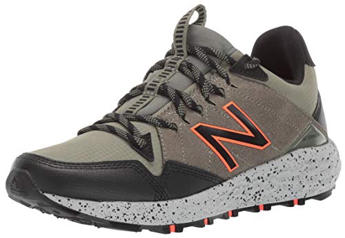 New Balance Men's Fresh Foam Crag Trail V1 Running Shoe, FADED ROSIN/MINERAL GREEN/BLACK, 12 D US