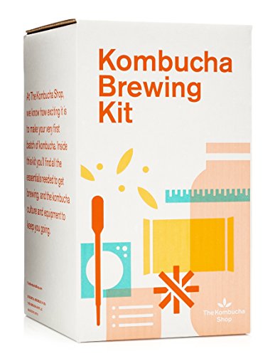 The Kombucha Shop Kombucha Starter Kit - 1 Gallon Brewing Kit Includes Everything You Need To Brew Kombucha At Home