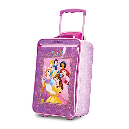American Tourister Kids' Disney Softside Upright Luggage, Princess 2, Carry-On 18-Inch