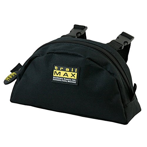 TrailMax Original Pommel Pocket Saddle Bag for Western or Endurance Saddle, 600D Polyester with a PVC Coating for Water Resistance, Durability & UV Protection, Black