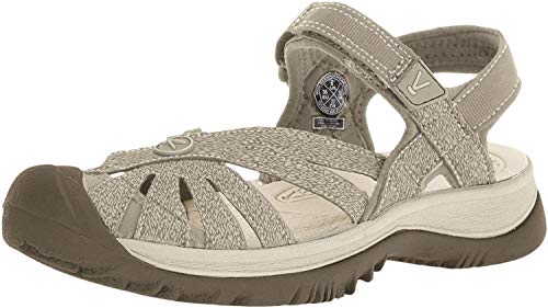 KEEN Women's Rose Sandal, Brindle/Shitake, 7 M US