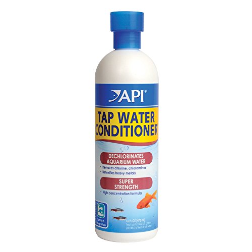 API TAP WATER CONDITIONER Aquarium Water Conditioner 16-Ounce Bottle, White (52C)