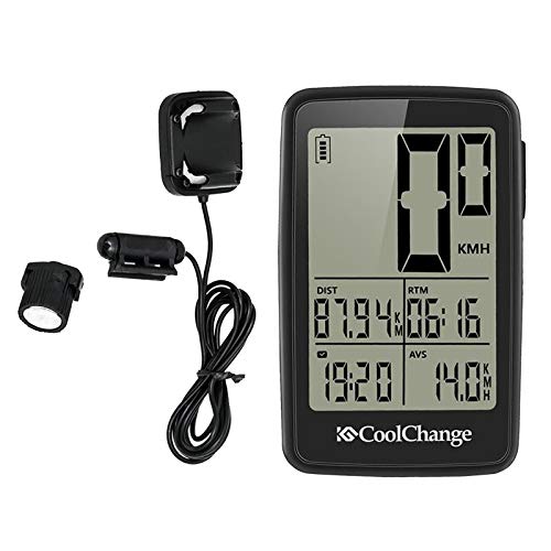 #N/A USB Bike Computer, Waterproof Cycling Speedometer, USB Bicycle Odometer, 2.2inch LCD Display Backlit Automatic Wake-up Riding Indicator - Wired