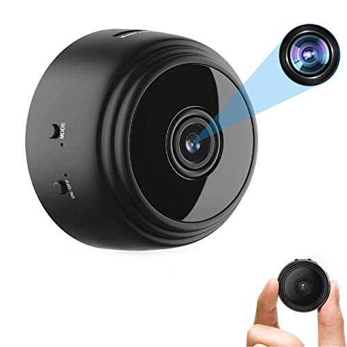 OVEHEL Spy Camera Wireless Hidden HD 1080P Small Security Video Camera Mini Nany Cam with Night Vision and Motion Activated Indoor Use Security Cameras Surveillance Cam for Car Home Office