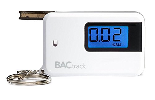 BACtrack Go Keychain Breathalyzer, Portable Keyring Breath Alcohol Tester, White