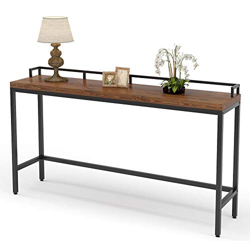71 Inch Extra Long Sofa Table,Solid Wood Console Tables Industrial Narrow Entryway Table Long Skinny Table for Living Room Entryway,Hallway