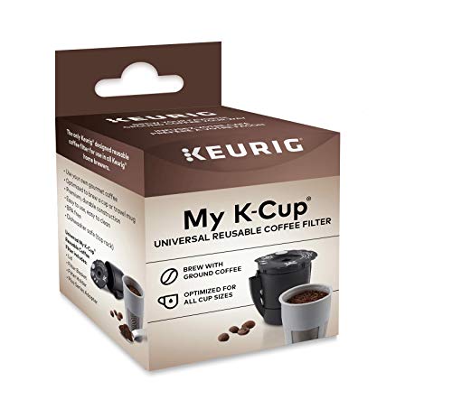 Keurig Universal Reusable Filter, Single Stream Design, Compatible with All 2.0 K-Cup Pod Coffee Makers, 1 Count, Black