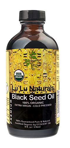 100% Organic USDA Certified Premium Black Seed Oil 8oz Cold Pressed, Extra Virgin! Made From NON-GMO, Nigella Sativa - Cumin. Promotes: Healthy Blood Cholesterol, Blood Pressure & Sugar Level