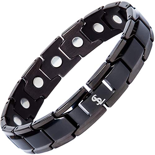 Elegant Titanium Magnetic Therapy Bracelet Pain Relief for Arthritis and Carpal Tunnel