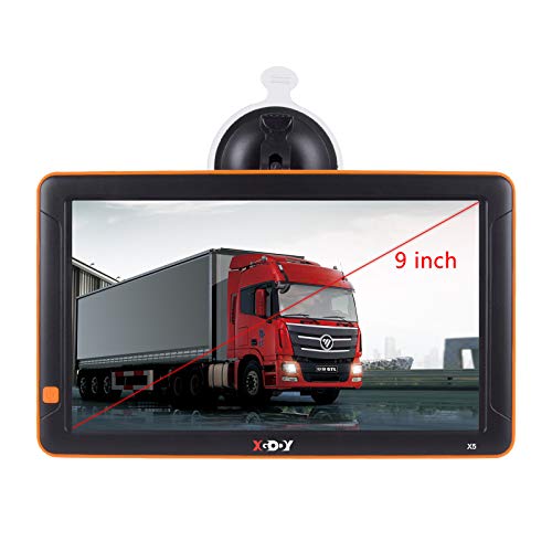 GPS Navigation for Cars 9 inch Big Screen Truck GPS Navigation System for Trucks Portable Car GPS Navigation System Built-in 8GB-256MB Voice Turn Alarm Satellite Navigator Lifetime Free Map Updates