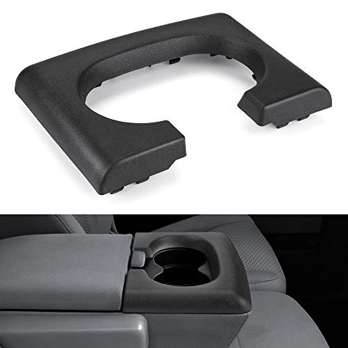 JoyTutus Center Console Cup Holder Replacement Pad Black Compatible with Ford F-150 2004-2014, Bench Seat F150 Center Console Parts Replacement for Ford F150 Accessories(Black)