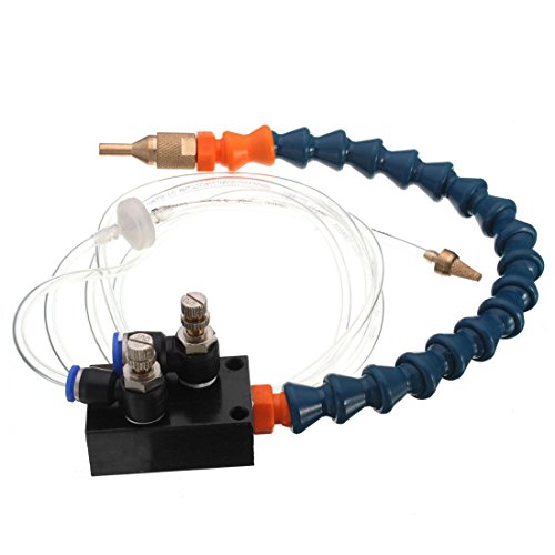 The Best DealOriGlam Mist Coolant Lubrication Spray System for Metal Cutting Engraving Cooling Sprayer Machine for Air Pipe CNC Lathe Milling Drill