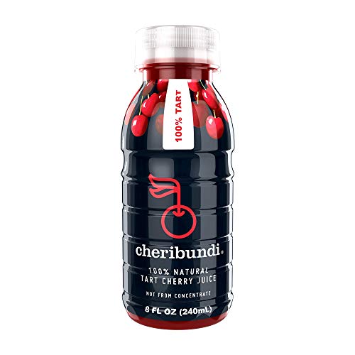 Cheribundi 100% Tart Cherry Juice – 60 Tart Cherries and 100 Calories Per 8oz. Serving, One Ingredient, All of the Benefits, Reduce Soreness, Recover Faster, Boost Immunity and Improve Sleep, 12 Pack