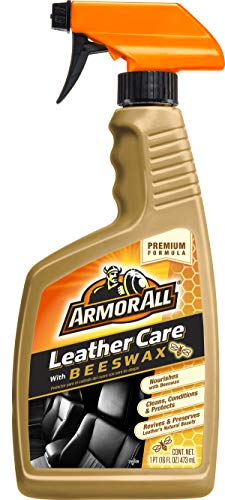 Armor All Car Leather Care Spray Bottle, Cleaner for Cars, Truck, Motorcycle, Beeswax, 16 Fl Oz, 18934