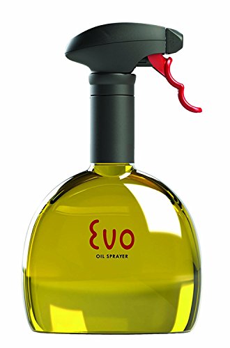 Evo Oil Sprayer Evo Sprayer Bottle, Non-Aerosol for Olive Cooking Oils, 18-Ounce Capacity, 18 oz, Yellow