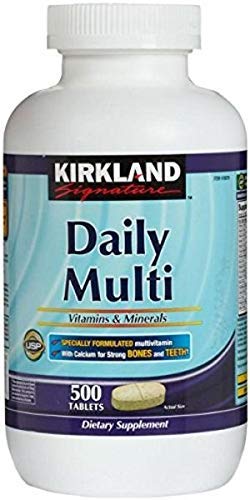 Kirkland Signature Daily Multi Vitamins & Minerals Tablets, 500-Count Bottle