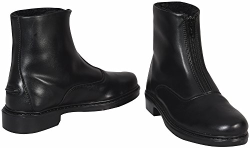 TuffRider Ladies Starter Winter Fleece-Lined Front Zip Paddock Boots - Synthetic - Black - Size 9