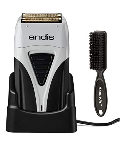 Andis Cordless Profoil Lithium Plus Titanium Foil Shaver with BeauWis Blade Brush