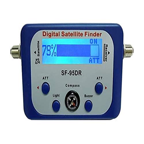 AGPtek Good For Campers Digital Satellite Signal Meter Finder Meter For Dish Network Directv FTA LCD Graphic Display Backlight Compass Buzzer Control