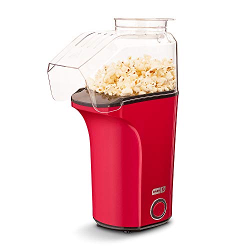 DASH DAPP150V2RD04 Hot Air Popper Popcorn Maker, 16 cups, Red