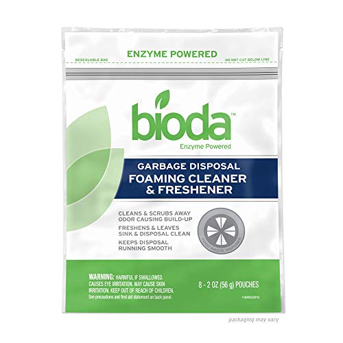 Bioda Garbage Disposal Foaming Cleaner & Freshener, Professional Strength, 8-Pack