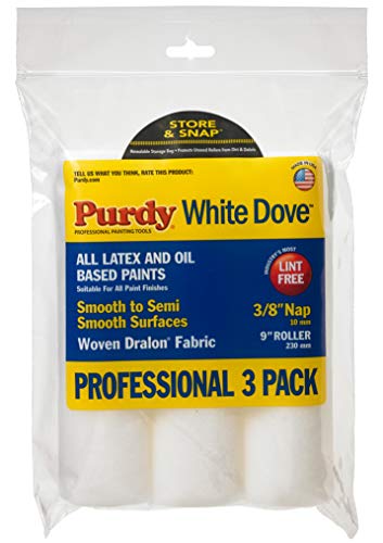 Purdy White Dove Roller Cover, 9 x 3/8 in., 3 count