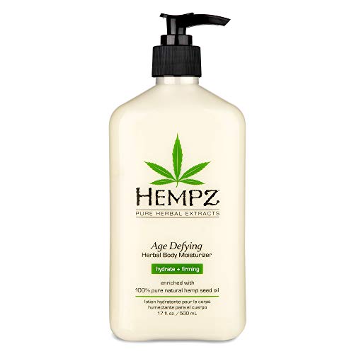 Hempz Body Moisturizer - Daily Herbal Moisturizer, Shea Butter Anti-Aging Body Moisturizer - Body Lotion, Hemp Extract Lotion - Skin Care Products, 100% Pure Organic Hemp Seed Oil