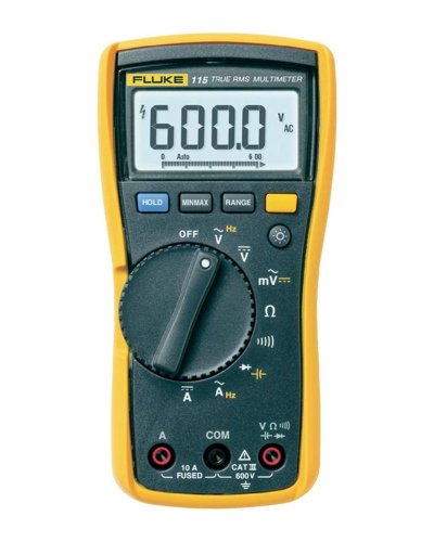 Fluke 115 Compact True-RMS Digital Multimeter with a NIST-Traceable Calibration Certificate with Data