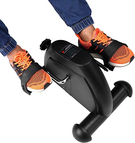 Portable Exercise Bike Pedals Stable Mini Floor Foot Pedal - Durable Leg and Arm Recovery Medical Exerciser (Pedal)